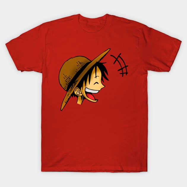 Mugiwara Head T-Shirt by sfajar